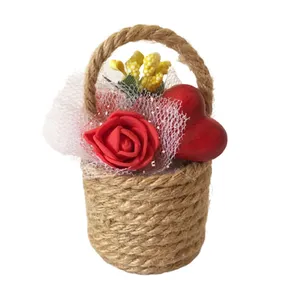 گیفت عروسی مدل سبد گل کد 520 بسته 10 عددی