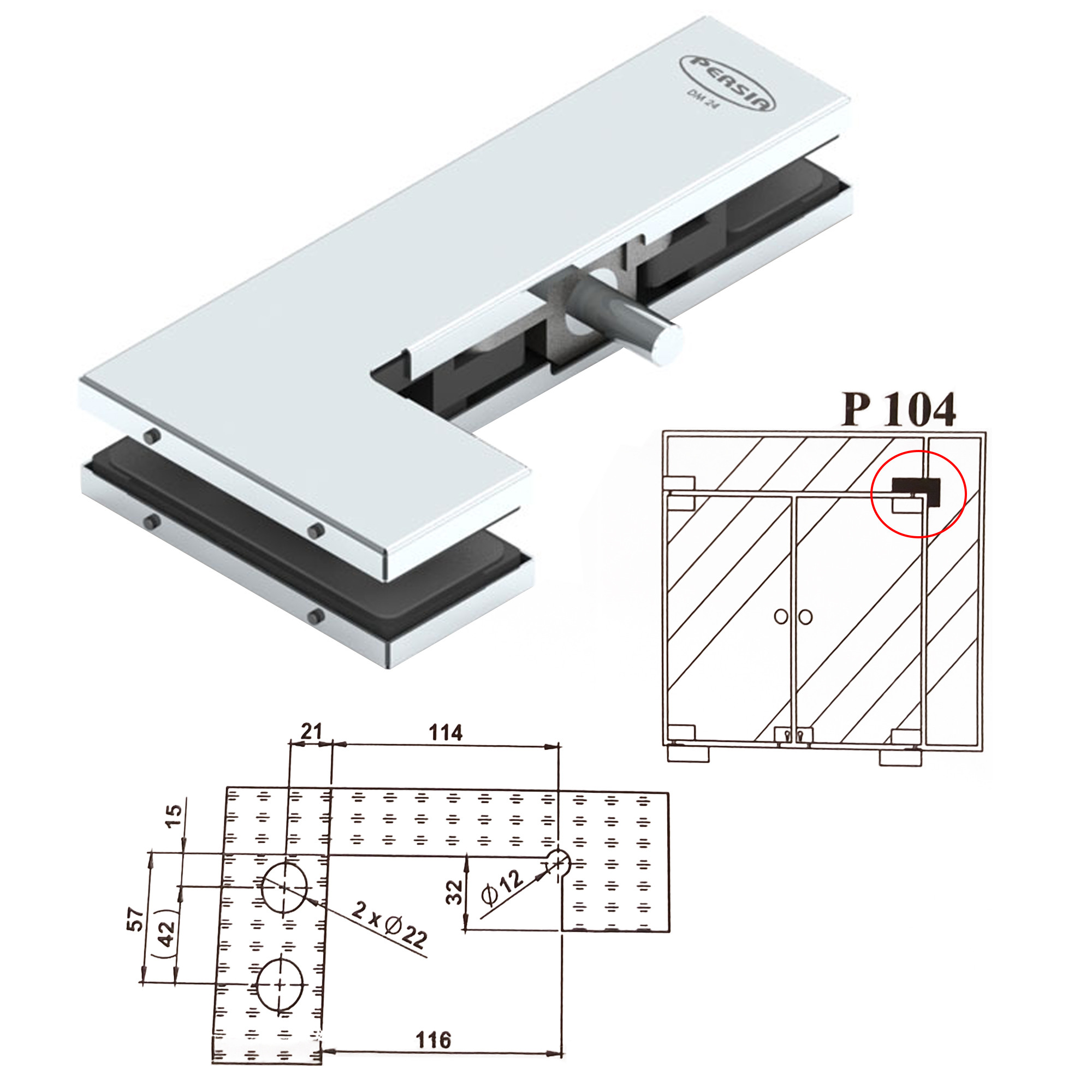 لولا شیشه سکوریت مدل پرشیا 104