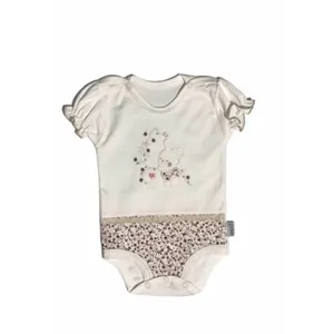 بادی آستین کوتاه نوزادی کوکالو مدل خرگوش 