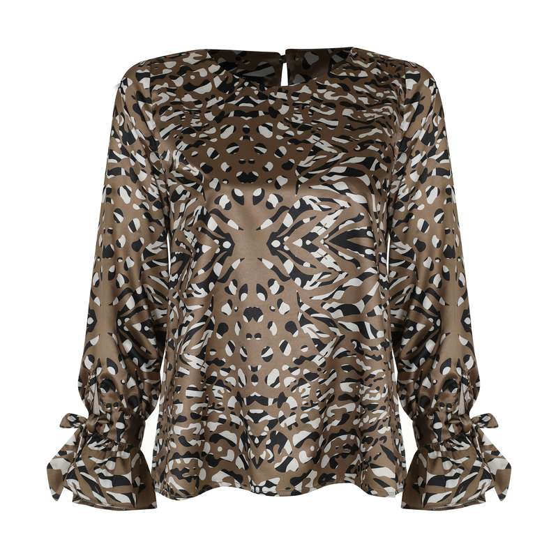 بلوز زنانه گردیه مدل 304112-black brown