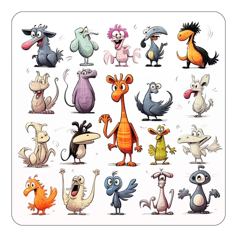 مگنت کاکتی طرح حیوانات کارتونی مدل mp27737