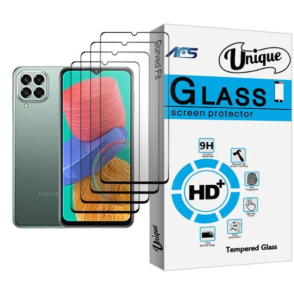 محافظ صفحه نمایش سرامیکی ای اف اس مدل Unique Glass4 مناسب برای گوشی موبایل سامسونگ Galaxy M33 بسته چهار عددی