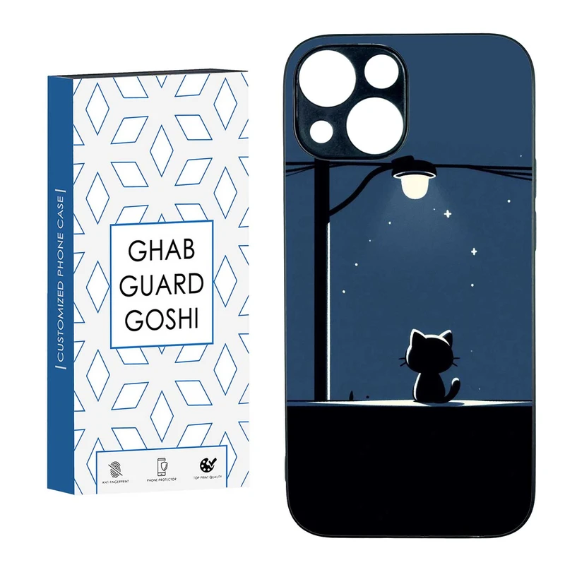 کاور قاب گارد گوشی طرح گربه کد TPU-189 مناسب برای گوشی موبایل اپل IPHONE 13 MINI