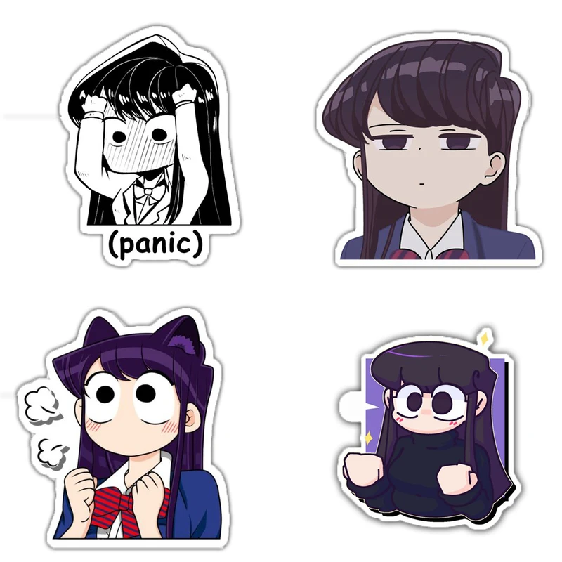 استیکر لپ تاپ و موبایل بووم طرح کومی کد mm32 مجموعه 4 عددی