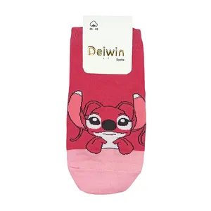 جوراب ساق کوتاه زنانه دلوین مدل استیج کد 1814 رنگ صورتی