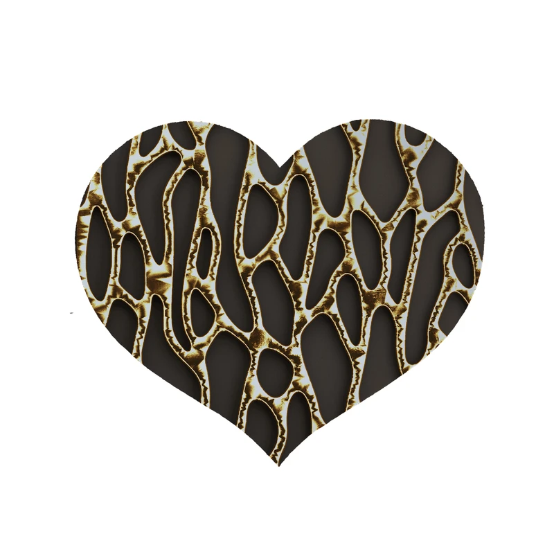 پادری مدل قلب طرح کلاسیک کد 8871 سایز 90x90 سانتی متر 