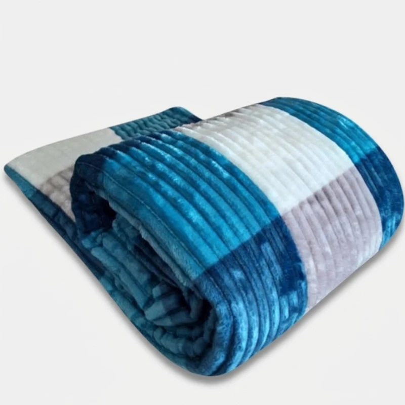 پتو مسافرتی طرح پلیسه کد W200  سایز 150×200 سانتی متر