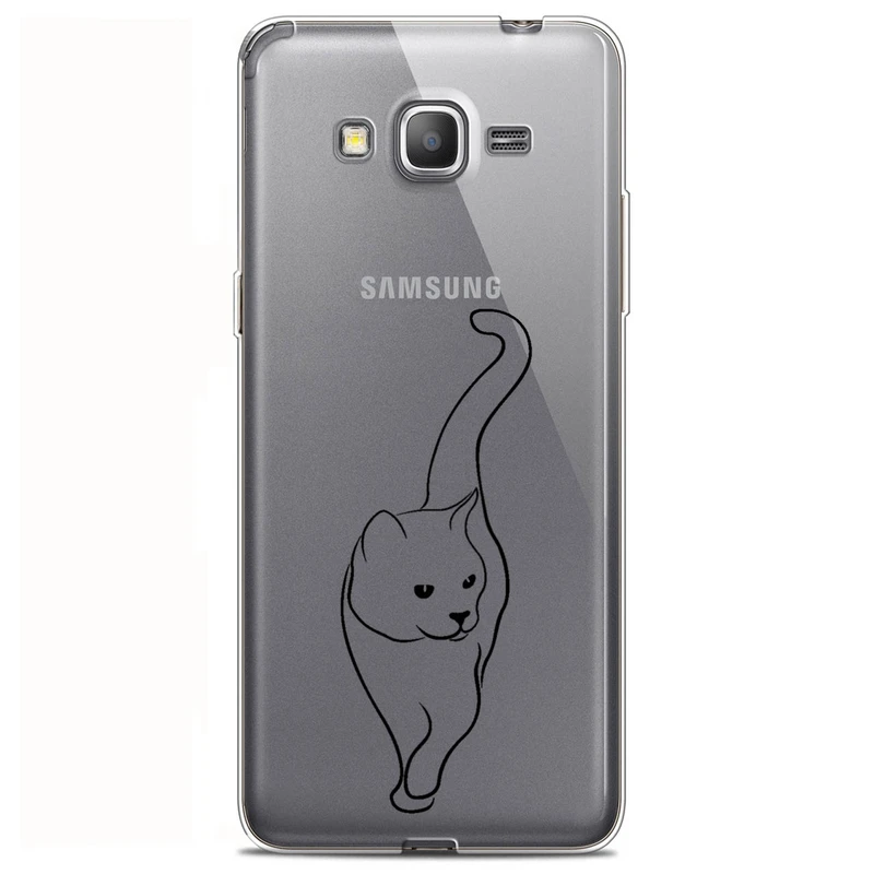 کاور مگافون طرح گربه مدل C60-B مناسب برای گوشی موبایل سامسونگ Galaxy Grand Prime / G530