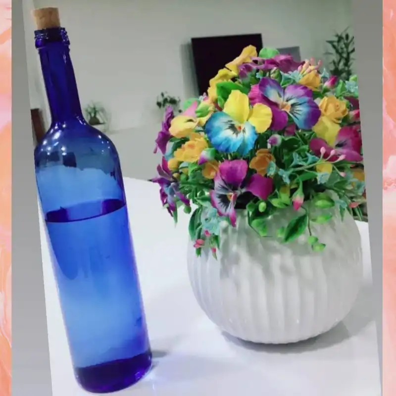 بطری شیشه ای مدل آب خورشیدی ساده