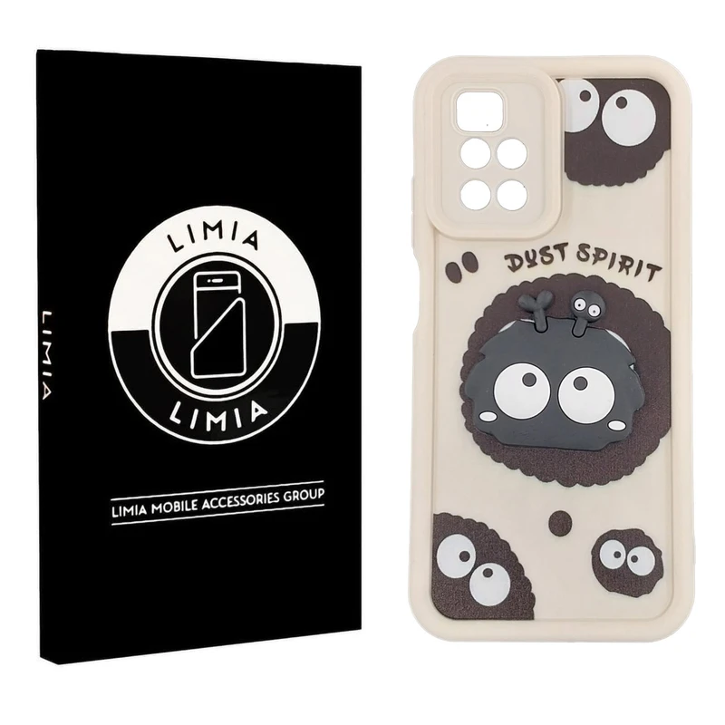 کاور لیمیا مدل سولید لنزدار طرح عروسکی برجسته مناسب برای گوشی موبایل شیائومی Redmi 10 4G