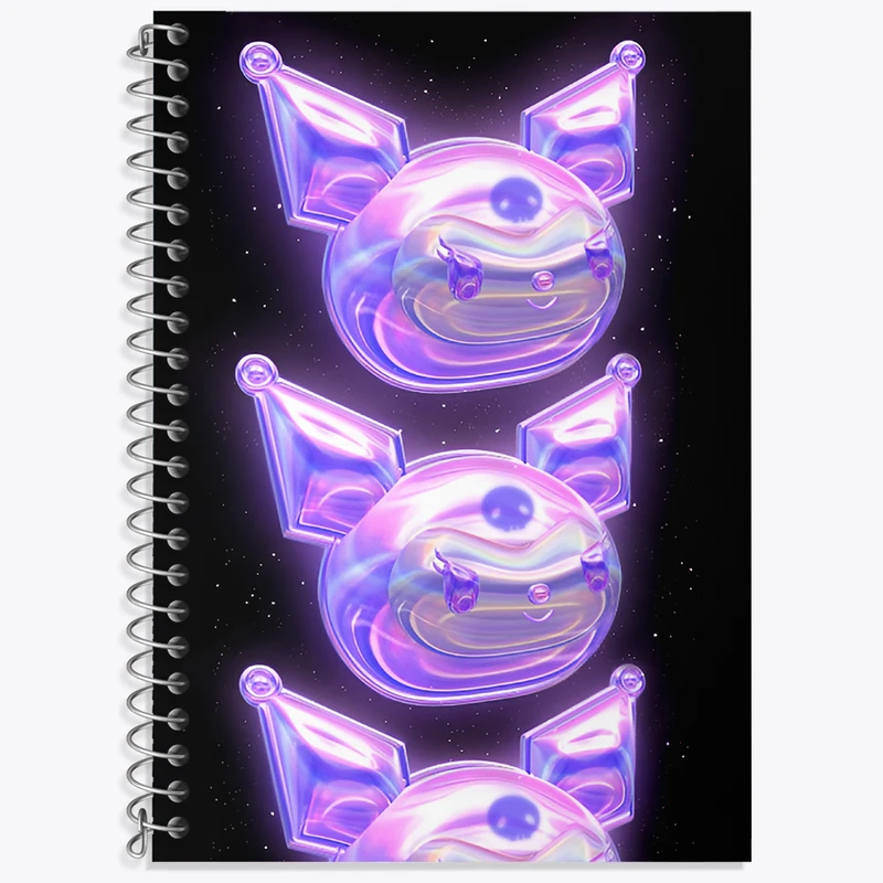 دفتر لغت 50 برگ خندالو طرح کرومی (Kuromi) کد N4818