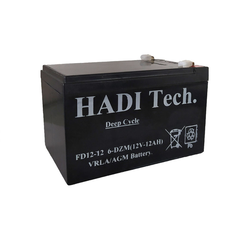 باتری ماشین شارژی هادیتک مدل 12v12ah