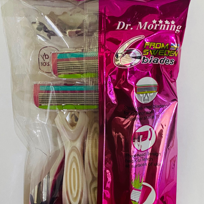 خود تراش دکتر مورنینگ مدل PP-6 بسته 4 عددی
