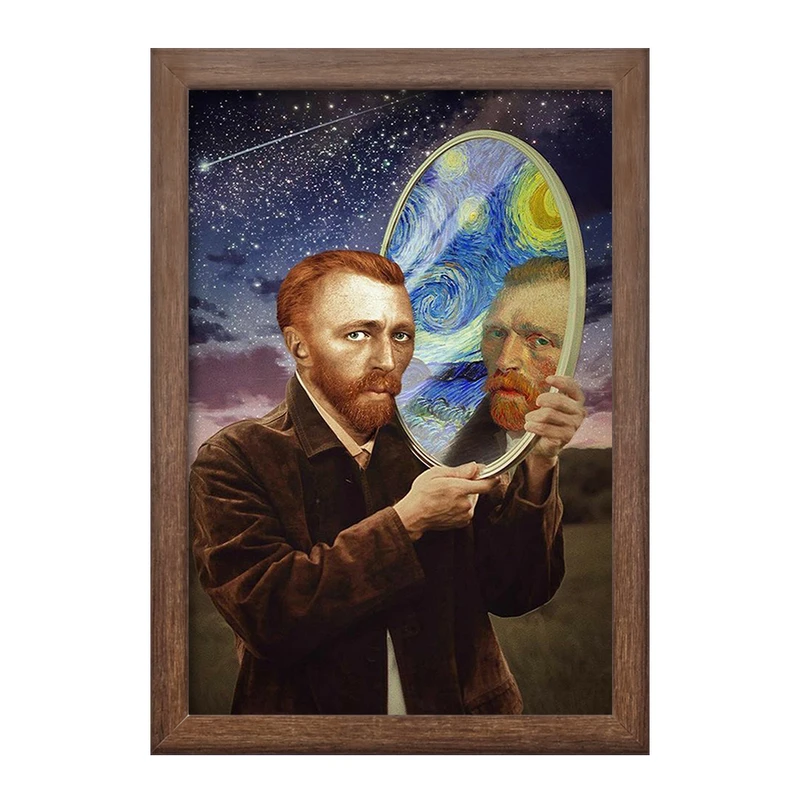 تابلو خندالو طرح ونسان ونگوگ کد 25470