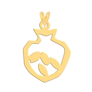 آویز گردنبند طلا 18 عیار زنانه فرشته مدل  انار یلدا WNL-000657