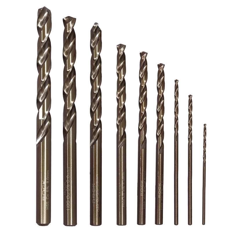 مته فلز کبالت راک مدل MMA-RC9pt سایز 1.5-8 میلی متر مجموعه 9 عددی