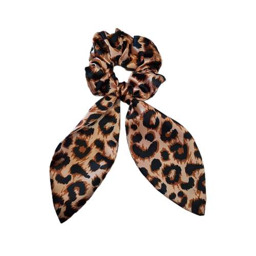 کش مو زنانه مدل اسکرانچی ساتن ابریشم دنباله دار