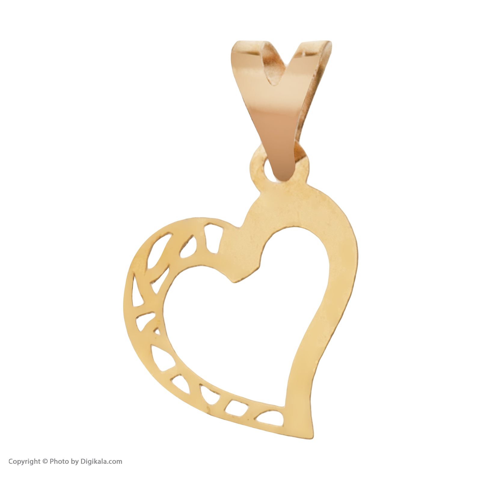 آویز گردنبند طلا 18 عیار زنانه مایا ماهک مدل MM1495 طرح قلب -  - 2