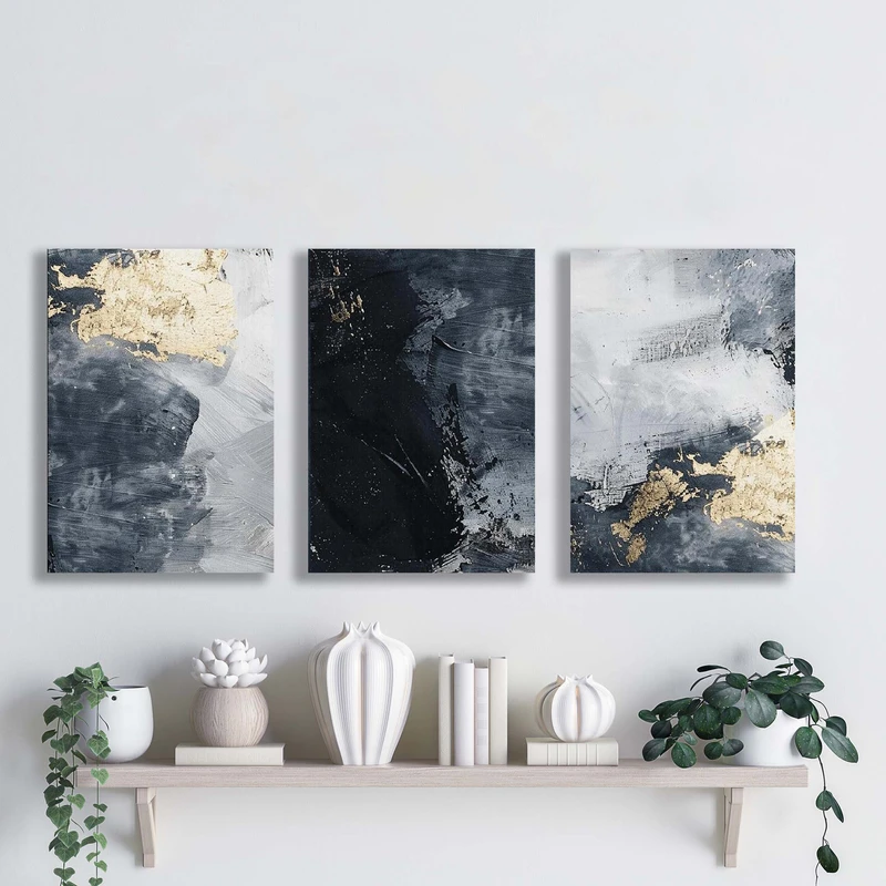 تابلو شاسی آتریسا مدل آبستره ATA130 مجموعه سه عددی