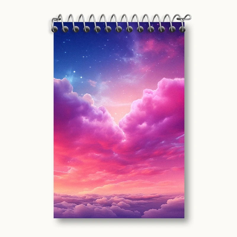 دفتر یادداشت 50 برگ خندالو مدل آسمان کد F2600