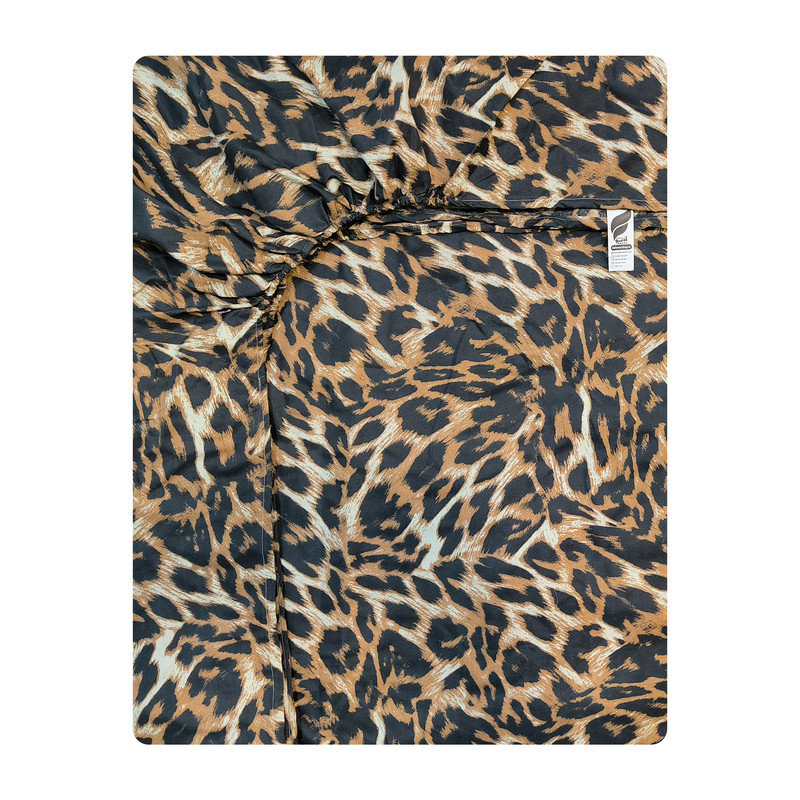 ملحفه آدنو مدل پلنگ کد CH80 یک نفره سایز 120x200 سانتی متر