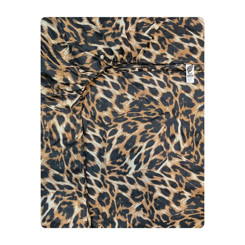 ملحفه آدنو مدل پلنگ کد CH80 دونفره سایز 160x200 سانتی متر