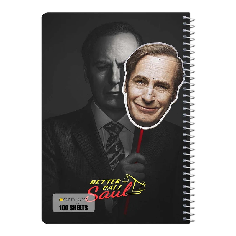 دفتر مشق 100 برگ سیمی کارنیکا طرح بهتره با سول تماس بگیری Better Call Saul کد 57409