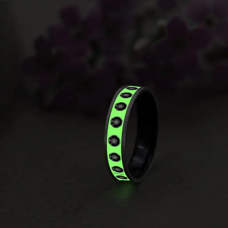 انگشتر ناکسیگو مدل شب تاب طرح هال 9000 کد RB15511