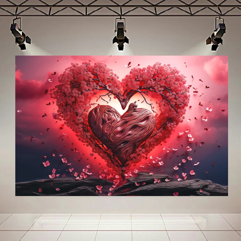 پوستر طرح درخت مدل قلبی کد AR302690