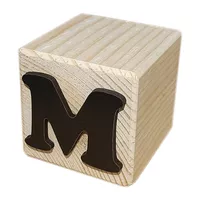 استند رومیزی تزیینی مدل مکعب طرح حرف M