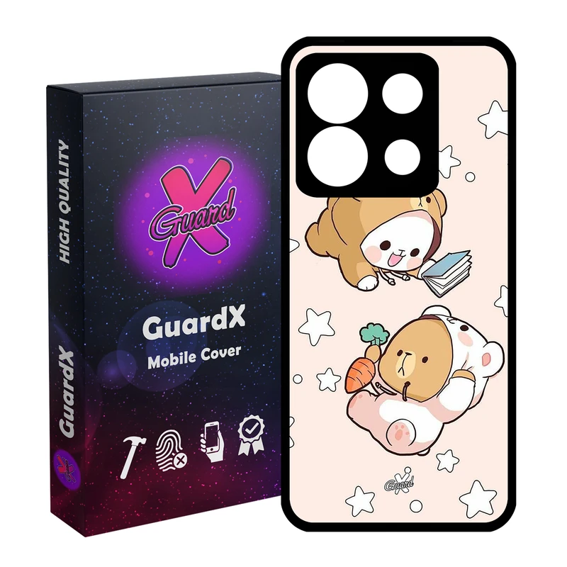 کاور گارد ایکس طرح Milk Mocha مدل Glass10540 مناسب برای گوشی موبایل شیائومی Redmi Note 13 5G