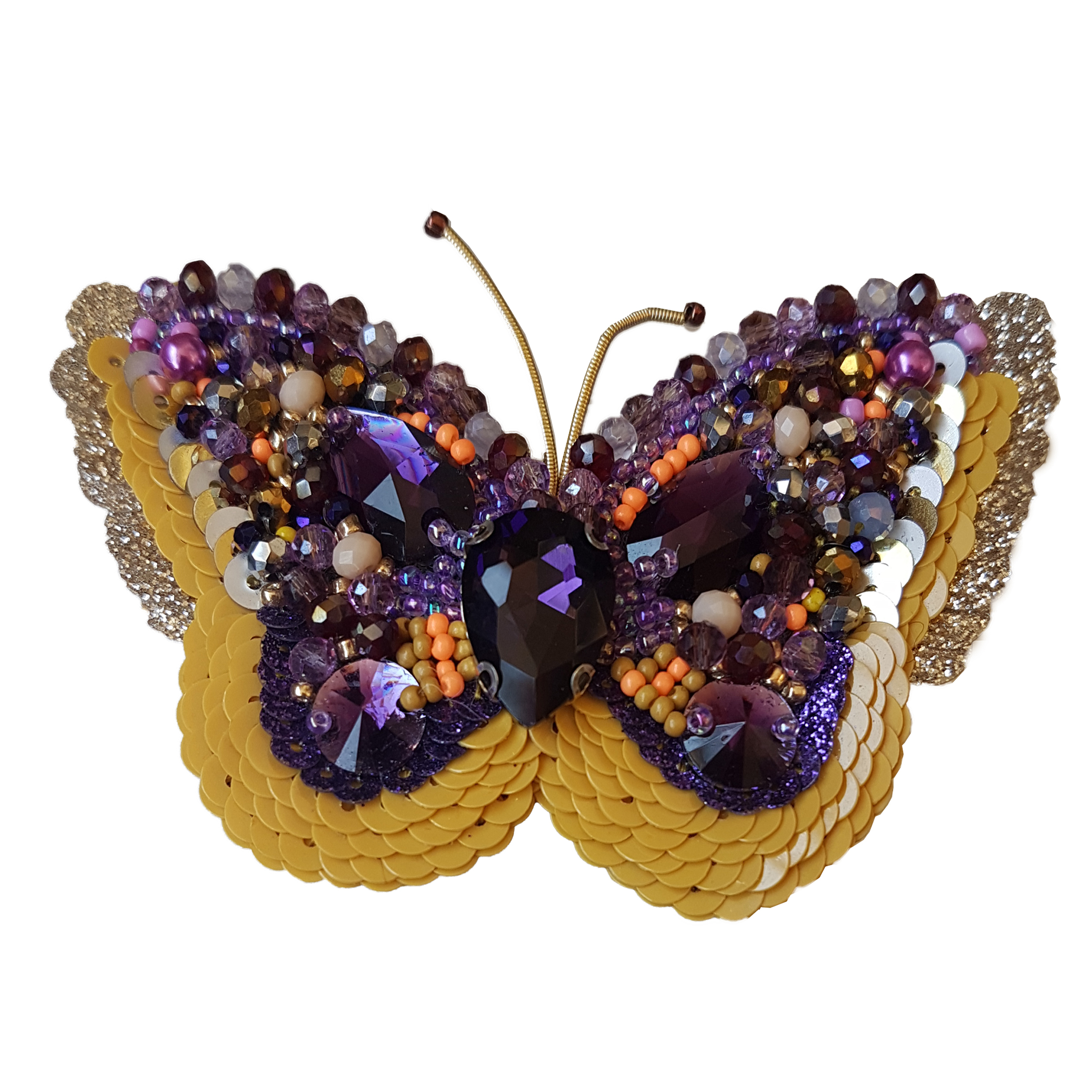 سنجاق سینه زنانه مدل پروانه کد GOL170