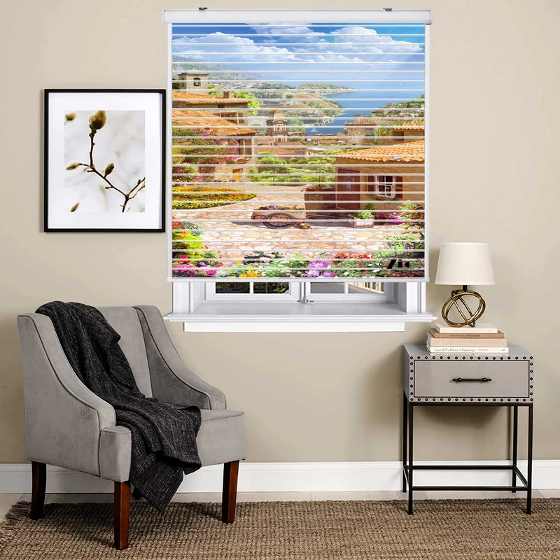 پرده زبرا زیو مدل L-5078 سایز 150x150 سانتی متر