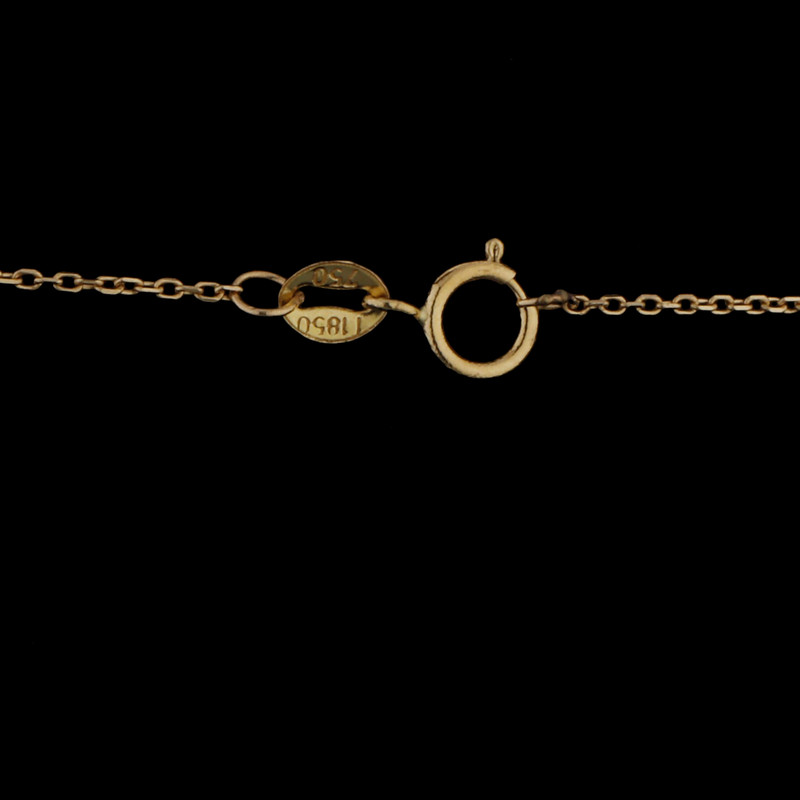 گردنبند طلا 18 عیار زنانه مایا ماهک مدل MM1831 طرح شبدر 4پر نماد شانس