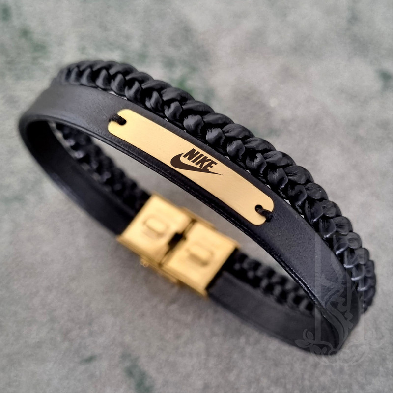 دستبند طلا 18 عیار مردانه لیردا مدل  234