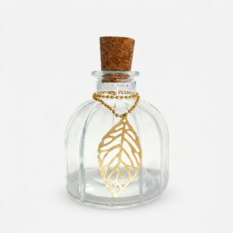 ظرف زعفران طرح برگ مدل MP-01