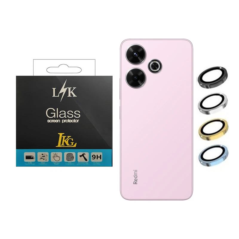 محافظ لنز دوربین ال کا جی مدل رینگی مناسب برای گوشی موبایل شیائومی Redmi 13 4G