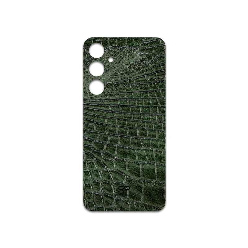 برچسب پوششی ماهوت مدل Green-Crocodile-Leather مناسب برای گوشی موبایل سامسونگ Galaxy A55