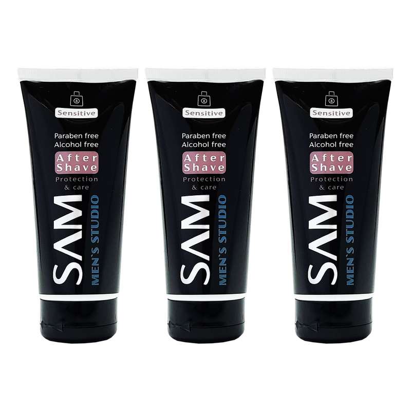 لوسیون افترشیو سام مدل sensitive حجم 200 میلی لیتر مجموعه ۳ عددی