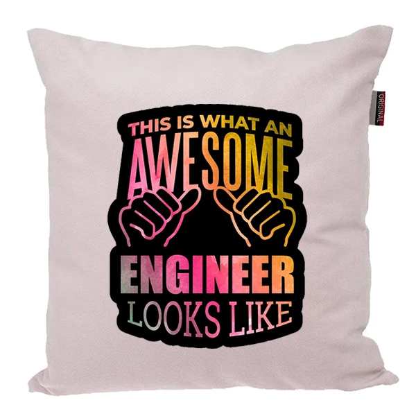 کوسن پاد آفرین مدل مهندس دانشجو مهندسی کد PK401562 سایز 40*40 سانتی متر