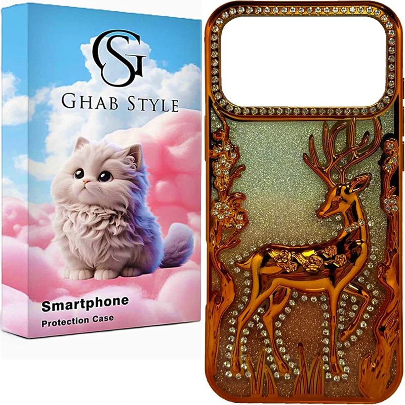 کاور قاب استایل مدل فانتزی گوزنی مناسب برای گوشی موبایل اپل iPhone 17 Pro Max