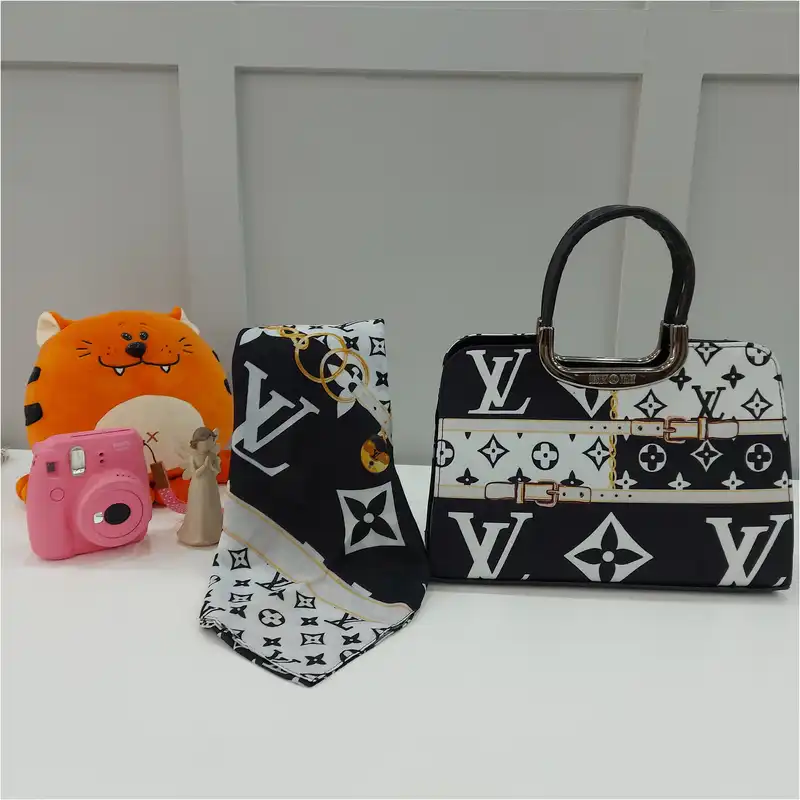 ست کیف و روسری زنانه مدل مجلسی