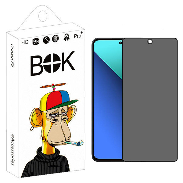 محافظ صفحه نمایش حریم شخصی بوک مدل Glavers مناسب برای گوشی موبایل شیائومی Redmi Note 13 Pro 4G / Note 12 Pro 5G / X5 Pro 