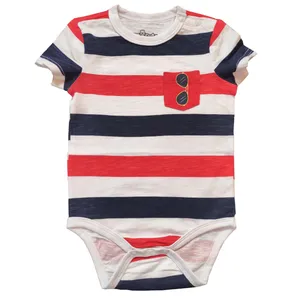 بادی آستین کوتاه نوزادی سوکیوت طرح عینک آفتابی رنگ قرمز