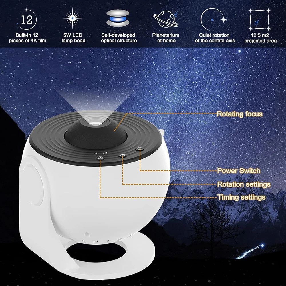 چراغ خواب مدل StarrySky طرح کهکشان
