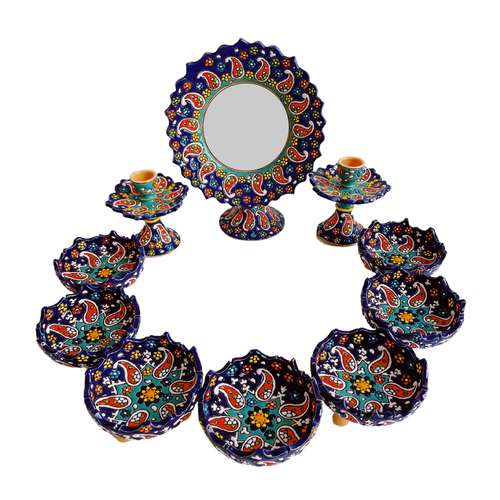 ست هفت سین میناکاری کد 521 مجموعه 10 عددی