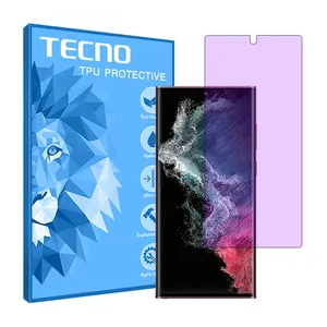 Tecno purple HyPRL anti-radiation screen protector suitable for Samsung Galaxy S22 Ultra 5G mobile phone