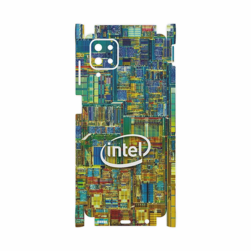 برچسب پوششی ماهوت مدل Intel-Brand-FullSkin مناسب برای گوشی موبایل سامسونگ Galaxy A12 Nacho