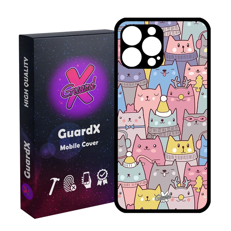 کاور گارد ایکس طرح Cat مدل Glass10074 مناسب برای گوشی موبایل اپل iPhone 13 Pro Max