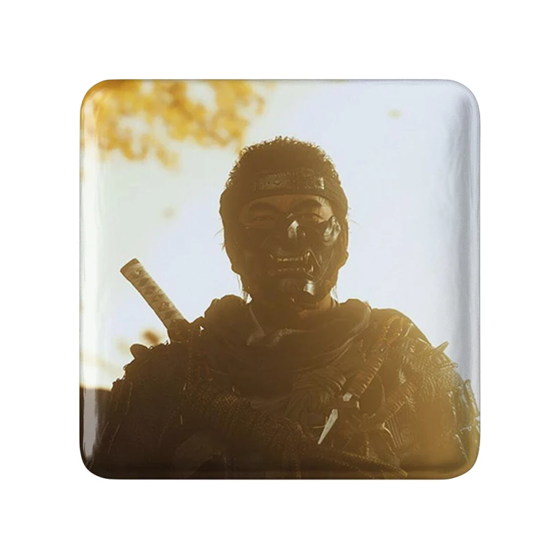 مگنت خندالو طرح جین(گوست) گوست آف سوشیما مدل مربعی کد 30815